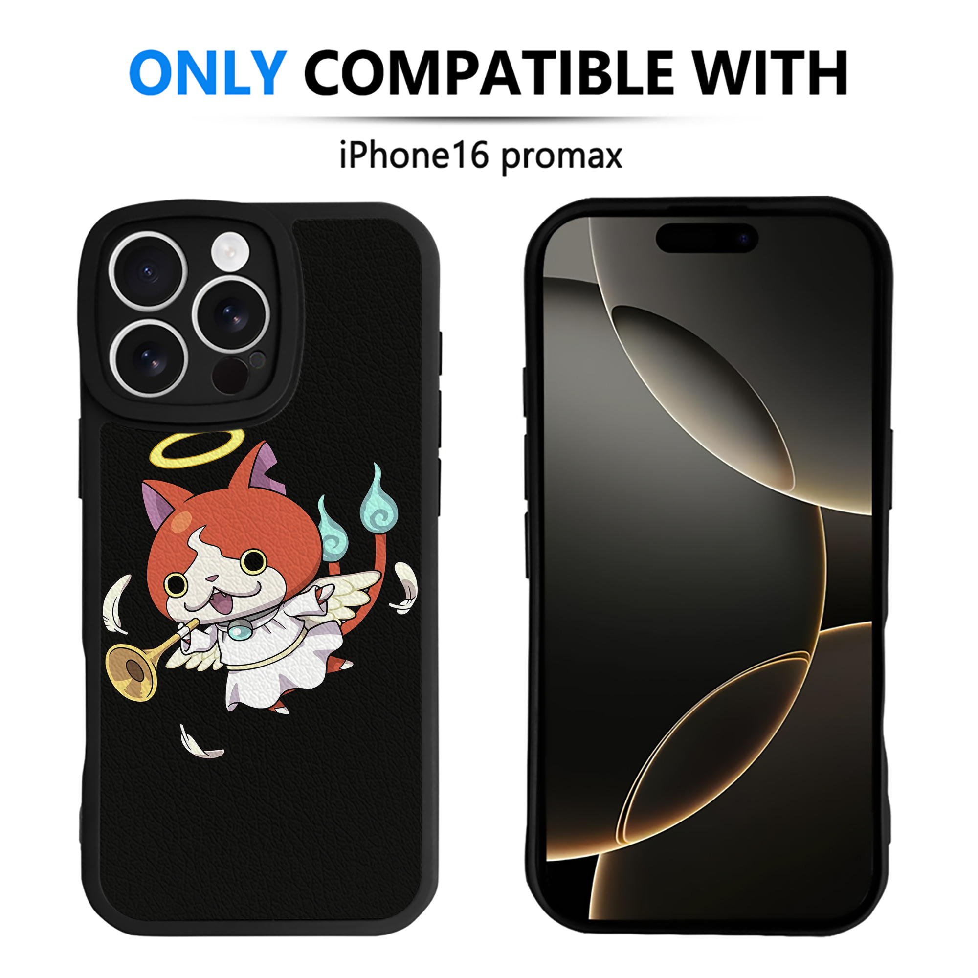 （画像用） 妖怪ウォッチ Yo-kai Watch 【iPhone 16シリーズ対応】シリコンスマホケース（レザー調） 材質：シリコン